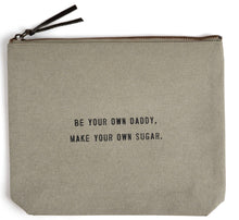 Load image into Gallery viewer, Color Canvas Zip Quote Bag (7 Styles)