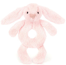 Load image into Gallery viewer, Jellycat Bashful Bunny Ring Rattle (Blue, Pink, Cream, Beige)