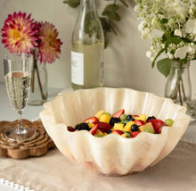 Load image into Gallery viewer, Resin Collection Scalloped Bowl, Cream