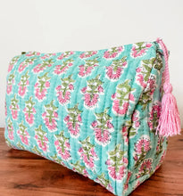 Load image into Gallery viewer, Block Print Large Cosmetic Pouch (7 Styles)