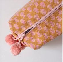 Load image into Gallery viewer, Hand Block Printed Toiletry Bag, 8 Patterns