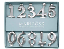 Load image into Gallery viewer, Mariposa Silver Birthday Cake Candle Set