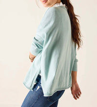 Load image into Gallery viewer, MerSea Catalina Cotton Crewneck Sweater, Sea Glass