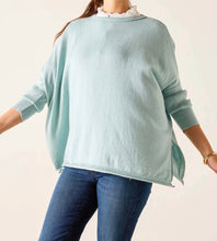 Load image into Gallery viewer, MerSea Catalina Cotton Crewneck Sweater, Sea Glass