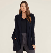 Load image into Gallery viewer, Barefoot Dreams CozyChic Lite Circle Cardi, Black (1 LEFT: Large)