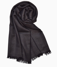Load image into Gallery viewer, Solid Metallic Woven Wrap (Taupe, Black)