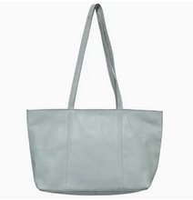 Load image into Gallery viewer, Margot Leather Tote Bag (Camel, Sky Blue)