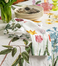 Load image into Gallery viewer, Linen Tablecloth, Early Flowers (2 Sizes)
