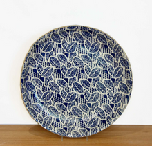 Load image into Gallery viewer, Terrafirma Ceramics Statement Platter, Cobalt Topiary