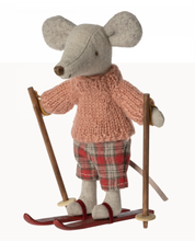 Load image into Gallery viewer, Maileg Winter Mouse With Ski Set, Big Sister

