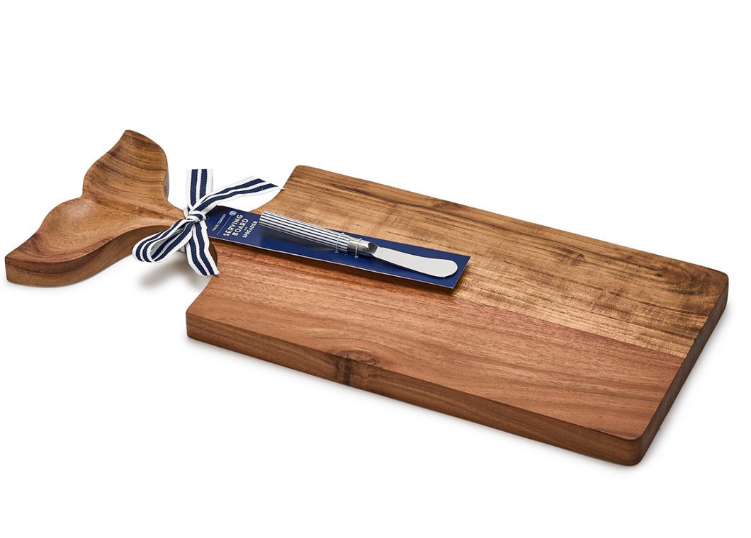 Whale Serving Board With Spreader