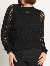 Load image into Gallery viewer, Mini Crochet Sweater by Planet (Fawn, Black)
