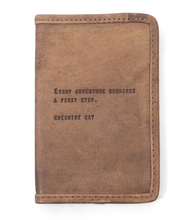Load image into Gallery viewer, Leather Passport Holder with Quote (3 Styles)