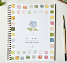 Load image into Gallery viewer, Flowers Watercolor Workbook