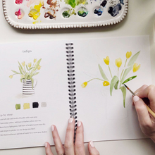 Load image into Gallery viewer, Flowers Watercolor Workbook