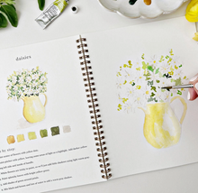 Load image into Gallery viewer, Flowers Watercolor Workbook
