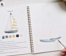 Load image into Gallery viewer, Seaside Watercolor Workbook