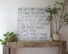 Load image into Gallery viewer, You Are My Sunshine Wooden Art Print  (23x23)