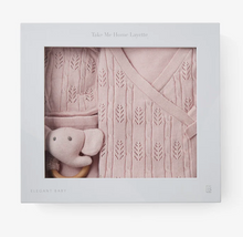Load image into Gallery viewer, Elegant Baby Take Me Home Layette Set + Blanket (Pink or Blue)