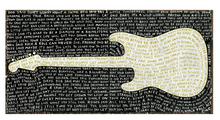 Load image into Gallery viewer, Legends Guitar Art Print on Wood (12x24, 24x36)