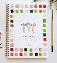 Load image into Gallery viewer, Christmas Watercolor Workbook