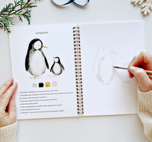 Load image into Gallery viewer, Winter Watercolor Workbook
