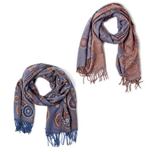 Load image into Gallery viewer, Cashmink Round The Clock Woven Scarf, 2 Colors
