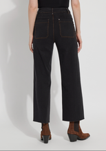 Load image into Gallery viewer, Lysse Erin Hi Waist Wide Leg Denim, Black