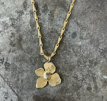 Load image into Gallery viewer, Emilie Shapiro Hydrangea Pendant Necklace