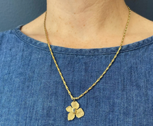 Load image into Gallery viewer, Emilie Shapiro Hydrangea Pendant Necklace