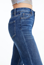 Load image into Gallery viewer, Bayeas High Rise Straight Leg Jean, Dark Blue