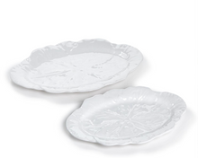 Load image into Gallery viewer, White Cabbage Melamine Serving Trays, 2 Sizes
