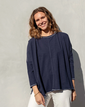 Load image into Gallery viewer, MerSea Catalina Slub Tee - Black, Navy