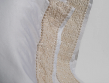 Load image into Gallery viewer, IN STOCK Bella Notte Linens Bria Pillowcase With Novola Lace, Winter White