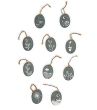 Load image into Gallery viewer, Oval Porcelain Quote Ornament  (10 Styles)