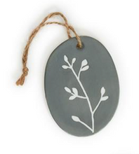 Load image into Gallery viewer, Oval Porcelain Quote Ornament  (10 Styles)