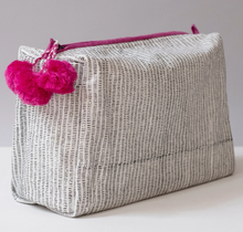 Load image into Gallery viewer, Hand Block Printed Toiletry Bag, 8 Patterns