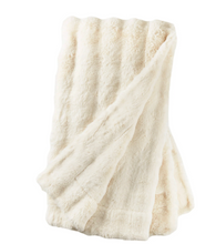 Load image into Gallery viewer, Fab Faux Fur Throw (Ivory, Sand, Dusk)