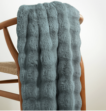 Load image into Gallery viewer, Fab Faux Fur Throw (Ivory, Sand, Dusk)