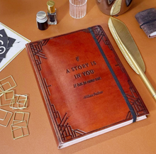 Load image into Gallery viewer, If A Story Is In You Leather Journal