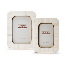 Load image into Gallery viewer, Mosaic Round Edge Frame with Brass Accent (2 Sizes)