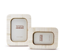 Load image into Gallery viewer, Mosaic Round Edge Frame with Brass Accent (2 Sizes)