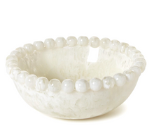 Load image into Gallery viewer, Modern Pop White Beaded Rim Bow