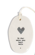 Load image into Gallery viewer, Porcelain Quote Ornament Tiles (12 Styles)