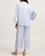 Load image into Gallery viewer, Olivia Wide Leg Pima Cotton Pajama Set, Fleur Blanche