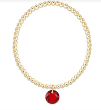 Load image into Gallery viewer, Enewton Classic Gold 3mm Bracelet - Reflection Charm (12 Colors)