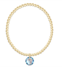 Load image into Gallery viewer, Enewton Classic Gold 3mm Bracelet - Reflection Charm (12 Colors)