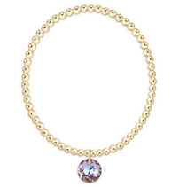 Load image into Gallery viewer, Enewton Classic Gold 3mm Bracelet - Reflection Charm (12 Colors)