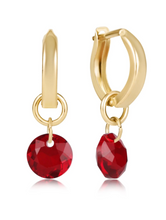 Load image into Gallery viewer, Enewton Huggie Gold 0.5" Hoop - Reflection Small Charm (12 Colors)