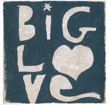 Load image into Gallery viewer, Big Love Wood Art Print, 12x12